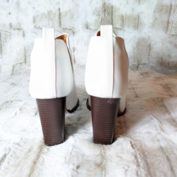 Brand New White Split Sides western cowboy Ankle Boots - Picture 4 of 8